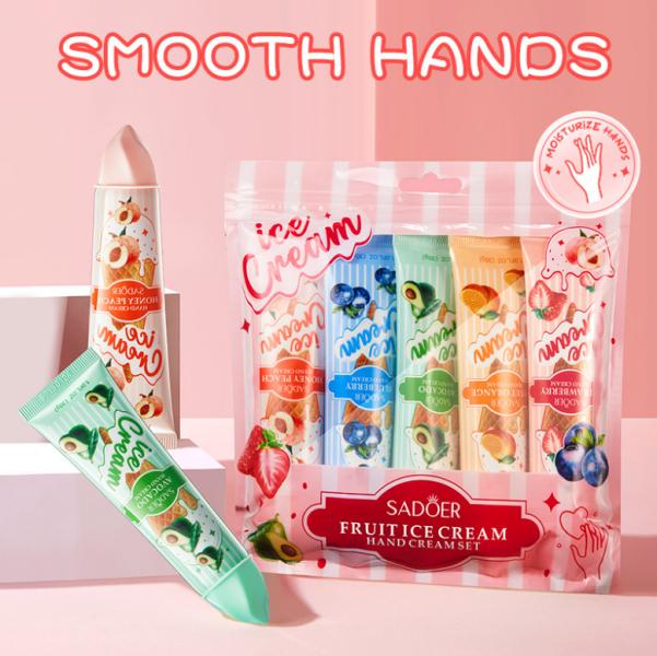 Set Crema De Manos Con Olor a Helado De Frutas