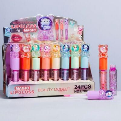 Lip Gloss Magico En Forma De Osito L7087