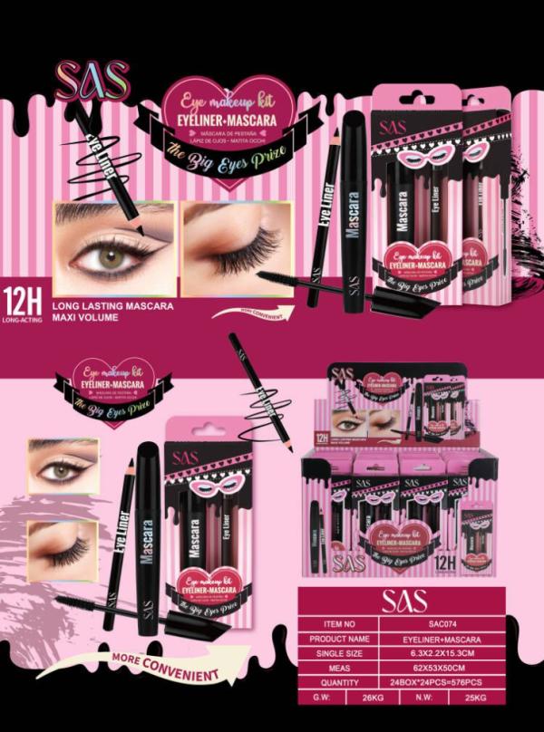 Set De Rimel + Delineador De Ojos SAS