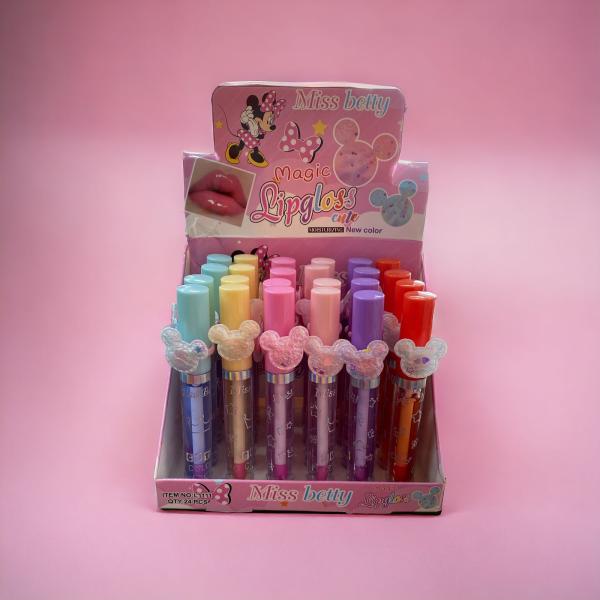 Brillo Labial Con Figura Minnie