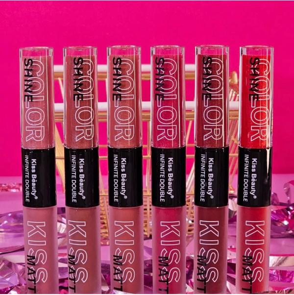 Labial Brillante Matte Kiss Beauty