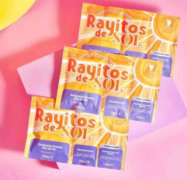 Set Descolorantes De Vellos Rayitos De Sol
