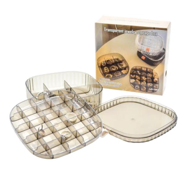 Joyero Transparente 2 Capas LD-1002