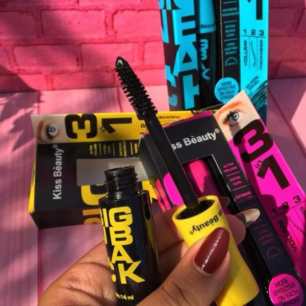 Mascara De Pesta&ntilde;as Big N Black 3 En 1