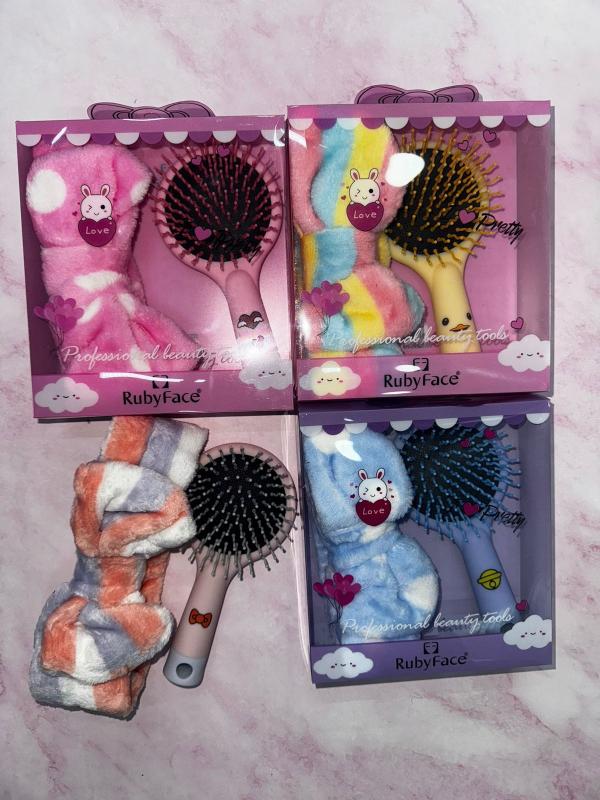 Cepillo Para cabello + Banda De Cabello Rubyface
