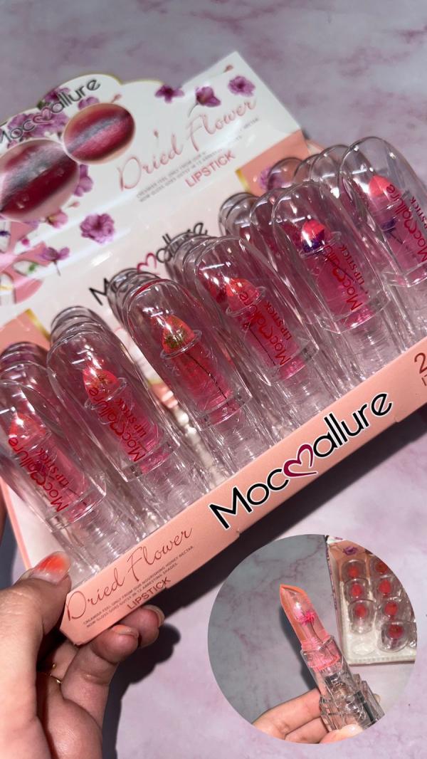 Brillo Labial Con Flor Mocmallure