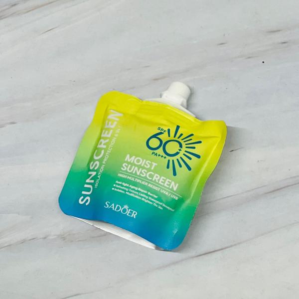 Bloqueador SADOER En Sachet 6 En 1 60SPF+++