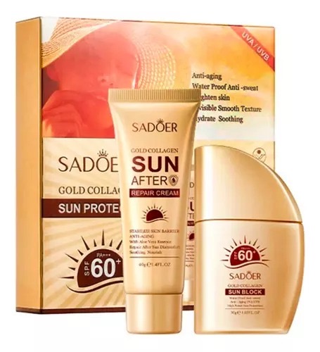 Kit De Protecci&oacute;n Solar Con Colageno SADOER