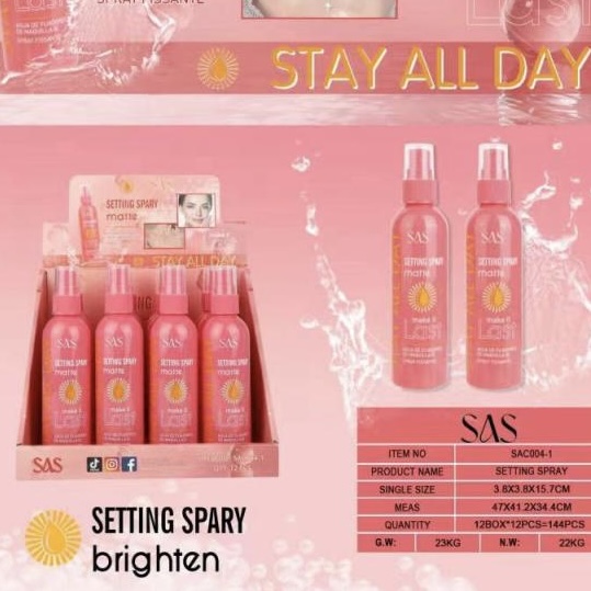 Spray Fijador De Maquillaje USHAS Matte