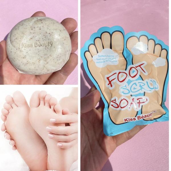 Jabon Exfoliante De Pies Kiss Beauty