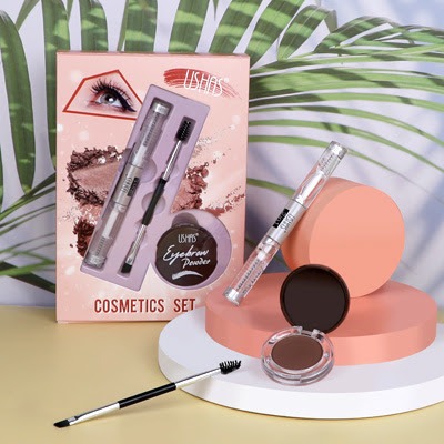 Set De Polvo + Gel De Cejas USHAS