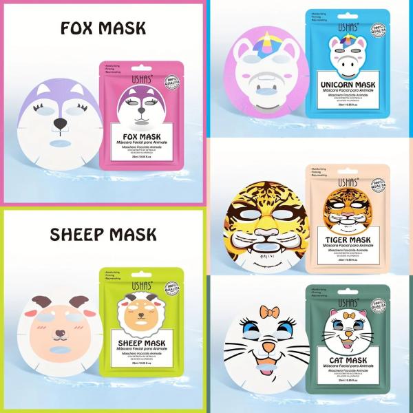 Mascarillas Faciales De Animales Ushas Surtidas