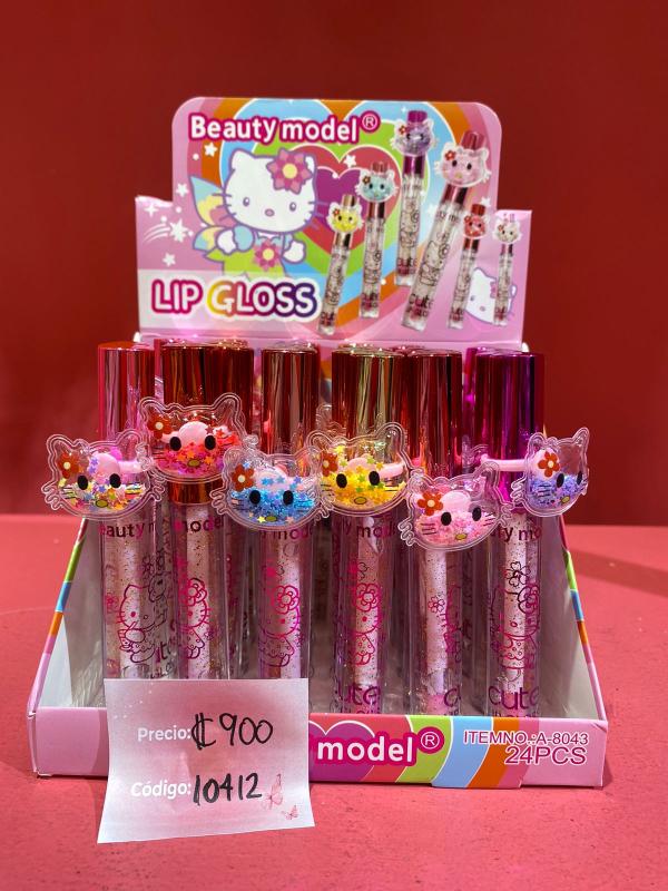 Lip Gloss Hello Kitty con Anillo De Plastico A-8043