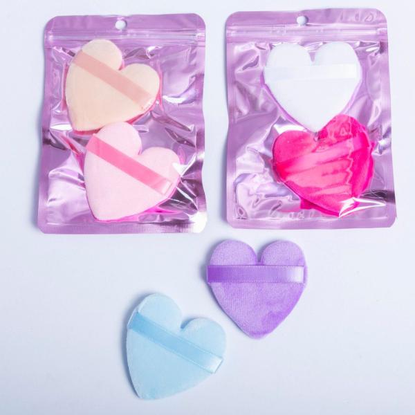 Duo De Esponjas Forma De Corazon