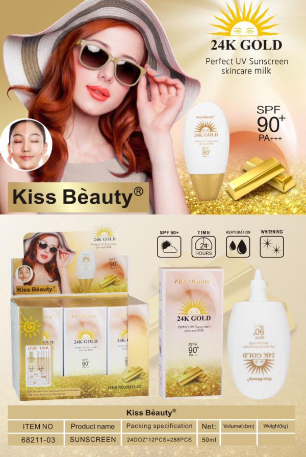 Bloqueador 24K Gold Kiss Beauty