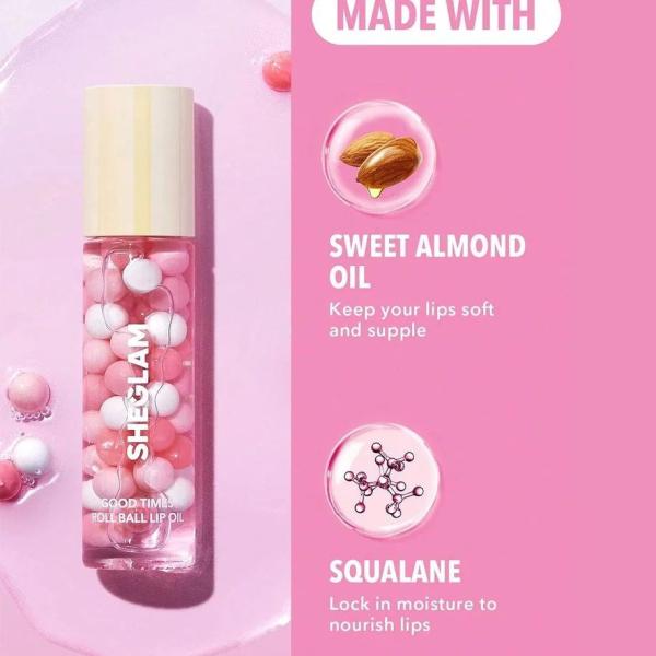 Brillo labial Roll Ball Sheglam Almendras