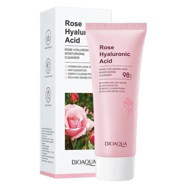 Limpiador Facial De Rosas Con Acido Hialuronico