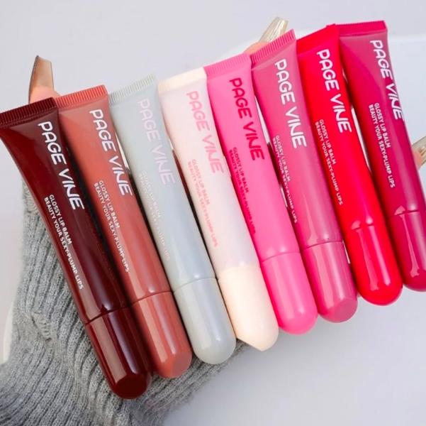 Balsamo Labial Glossy Lip Blam 8 Tonos