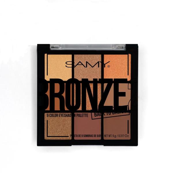 Paleta De Sombras 9 Colores Samy Bronze  2