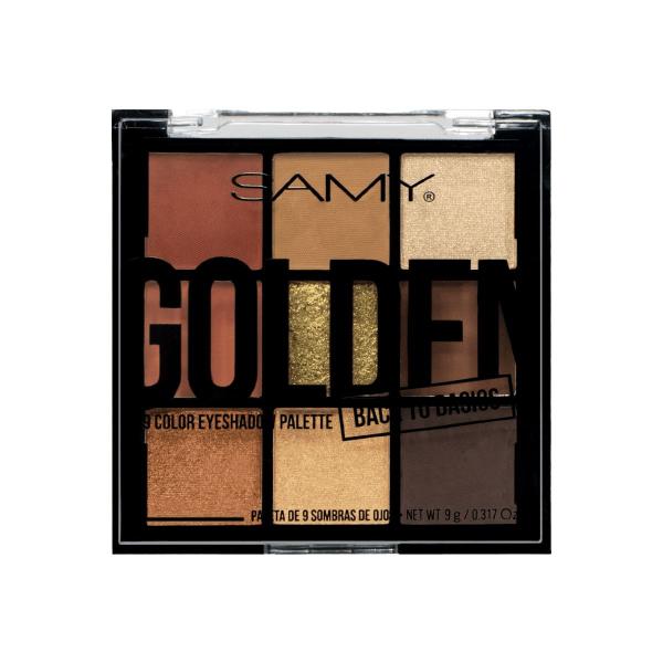 Paleta De Sombras 9 Colores Samy Golden