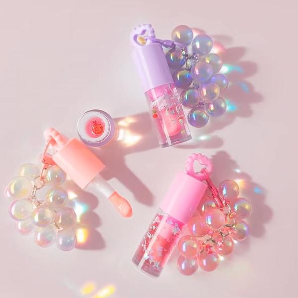 Brillo Labial Con Llavero Micolor