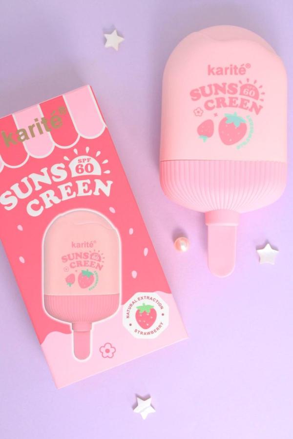 Protector Solar Paleta 60SPF Karite strawberry