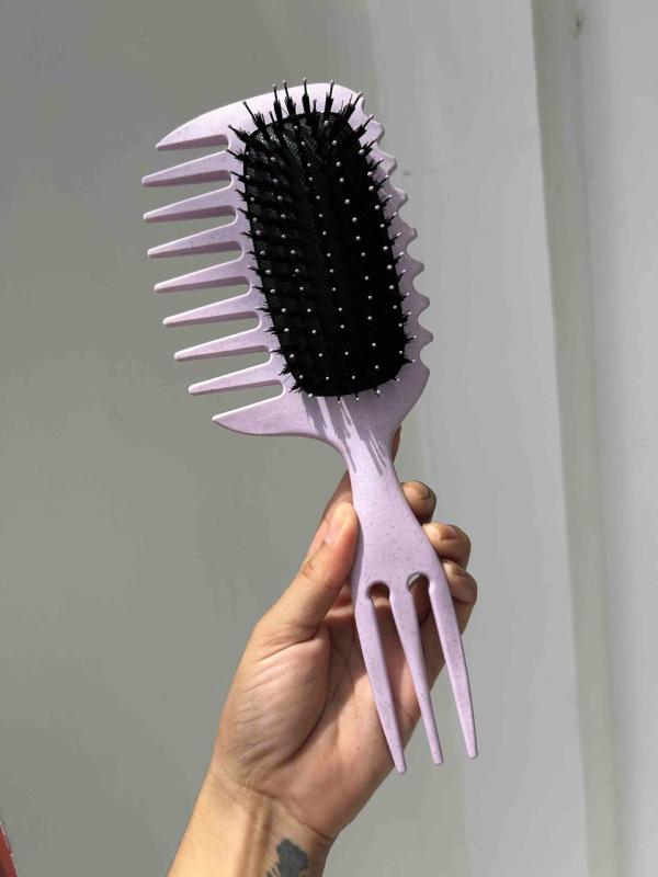 Cepillo Cerda Natural Para Rizos