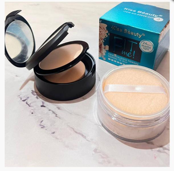 Polvo Suelto y Compacto Fitme Kiss Beauty