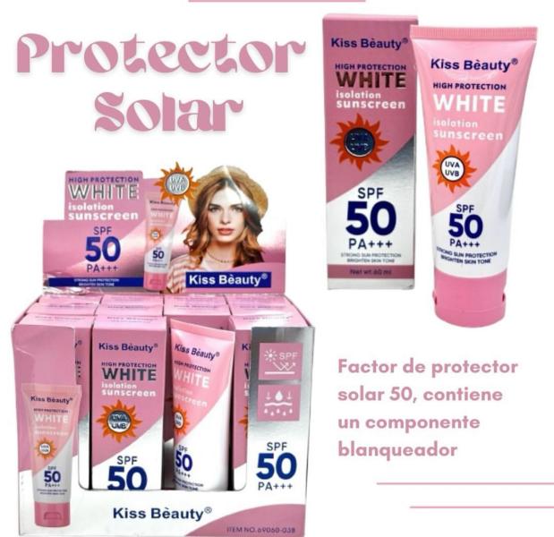 Bloqueador Solar 50 SPF Kiss Beauty