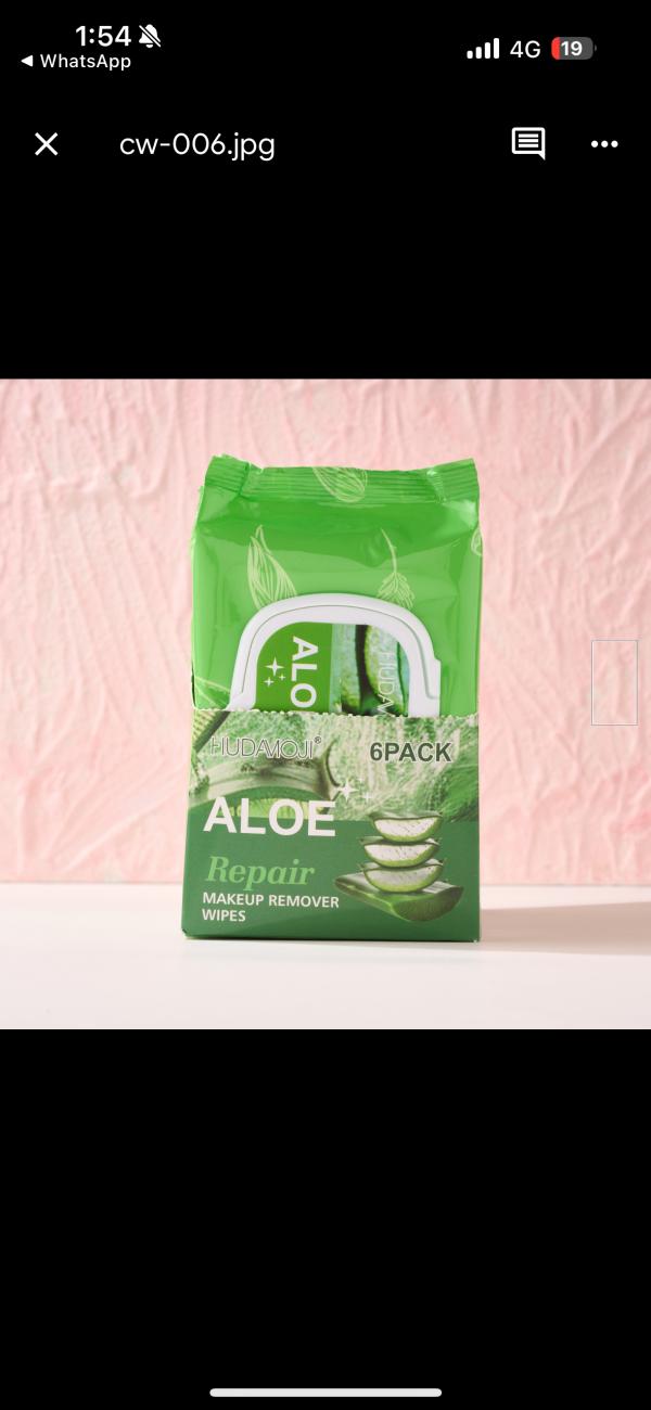 Toallitas Desmaquillantes Hudamoji Aloe Vera