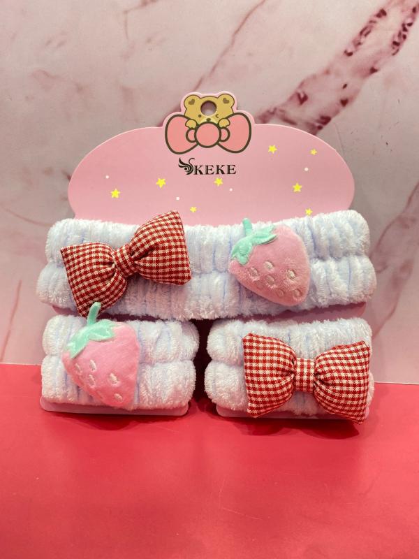 Set Vincha Y Mu&ntilde;equeras Skincare Keke