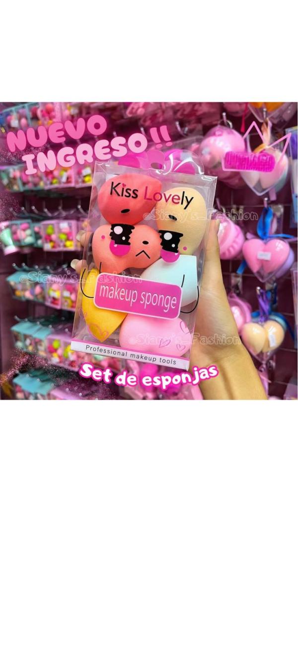 Set De Esponjas FP-1470 Kiss Lovely