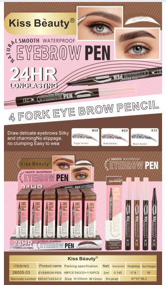 Lapiz De Cejas Kiss Beauty 26005-03