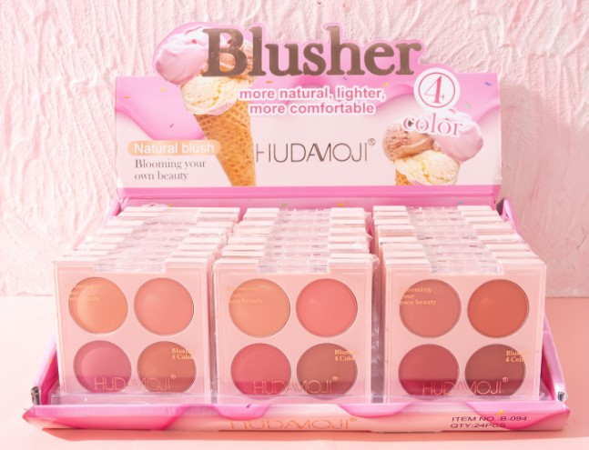 Paleta De 4 Rubores Hudamoji