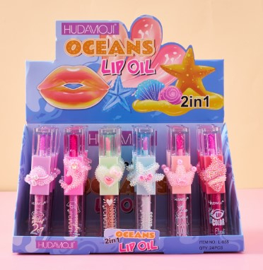 Brillo Labial De Figuras Marinas Hudamoji