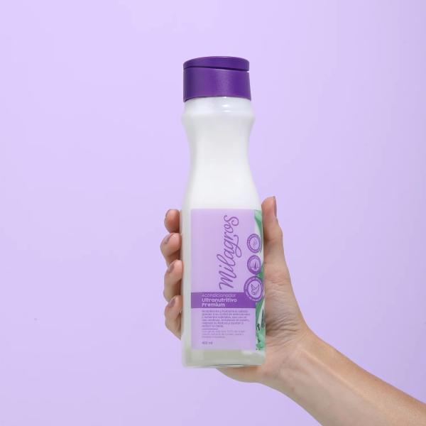 Acondicionador ultra Nutritivo Premium Con Aloe Vera Milagros 450ML