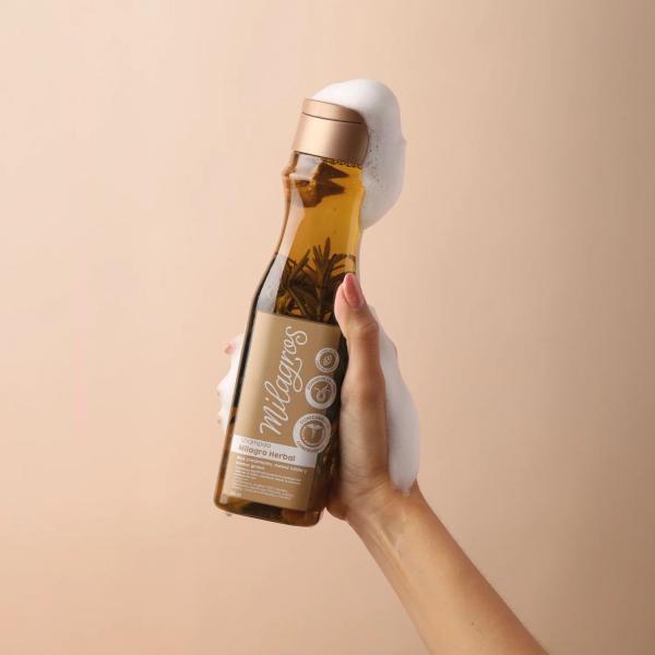 Shampoo Milagro Herbal Con Romero Y Jengibre Milagros 450ML