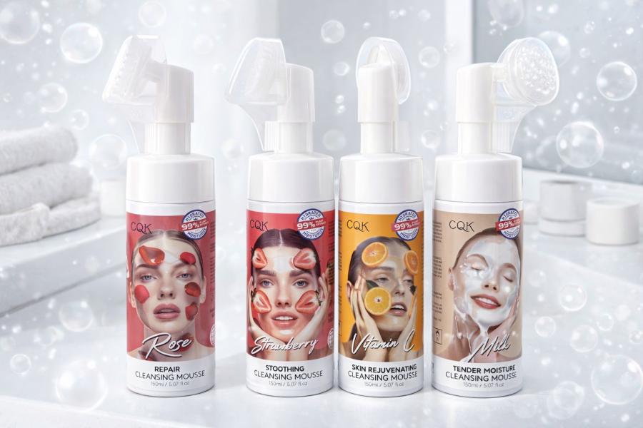 Limpiador Facial Con Cepillo CQK Fresa