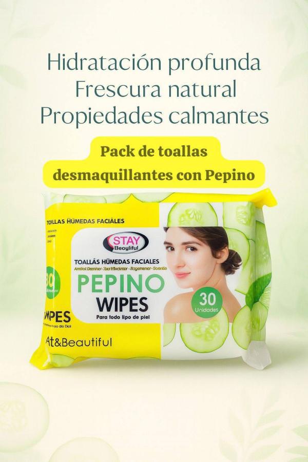 Toallitas Humedas Stay Beautiful Pepino