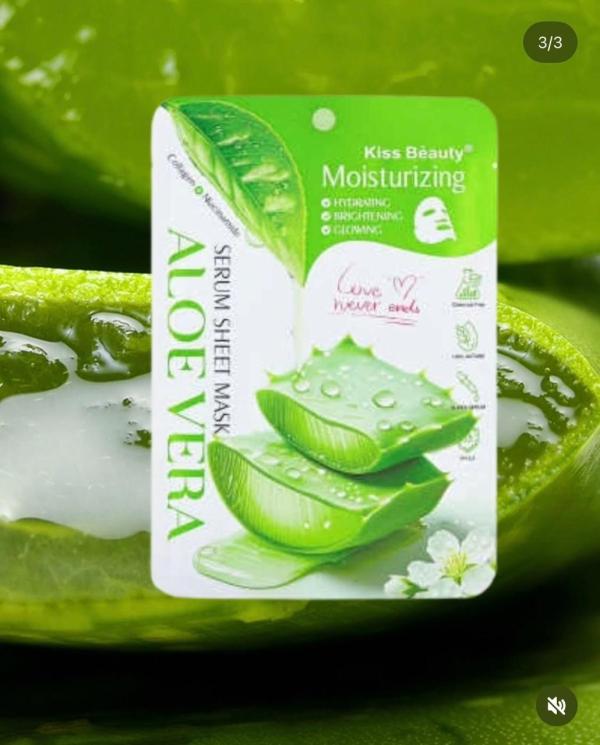 Mascarilla Kiss Beauty Aloe Vera