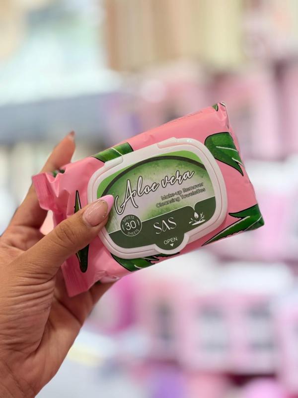 Toallitas Desmaquillantes Aloe Vera Sas